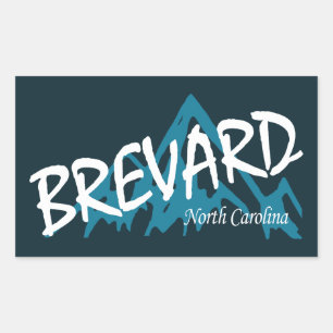 Brevard North Carolina Mountains Rektangulärt Klistermärke