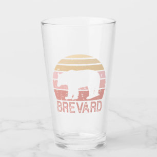 Brevard North Carolina Retro Bear Glaskopp