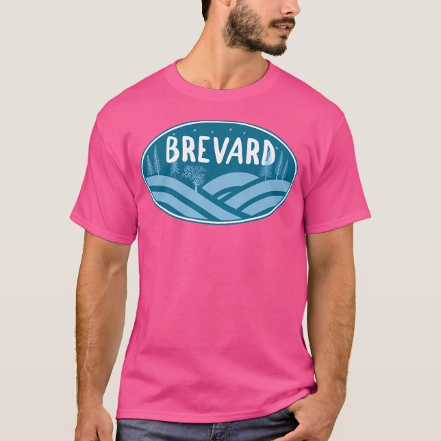Brevard North Carolina Sleeve utanför Baseball T Shirt (Framsida)