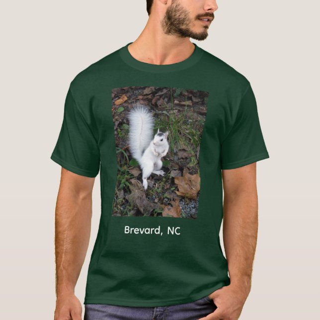 Brevard vit ekorre - Långärmad t-shirt (Framsida)