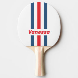 Brevbärare Nostalgiska Pinstrstripor med Namn Pingisracket