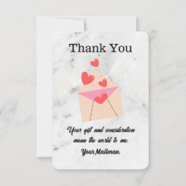 brevbärare postiljon brevbärare postbrevbärare tack kort