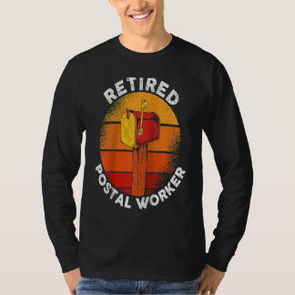 Brevbärarpostens pension pensionerad postarbetare t shirt