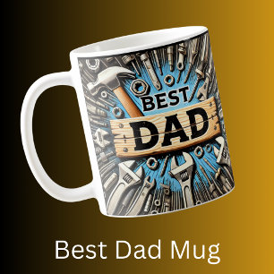 Brevgåva från den bästa födelsedagen i Pappa Verkt Kaffemugg