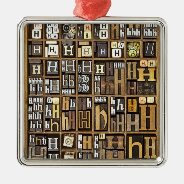 BrevH Julgransprydnad Metall (Framsidan)