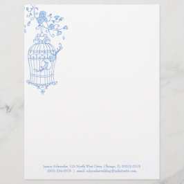 Brevhuvud för bur för blåttaquafågel