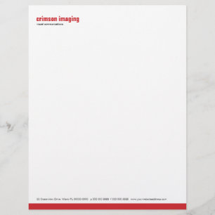Brevhuvud för grundlinjepanelCrimson