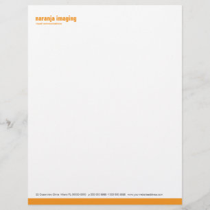 Brevhuvud för grundlinjepanelorange