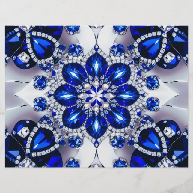 Brevhuvud med blå vit Färg (Framsida)