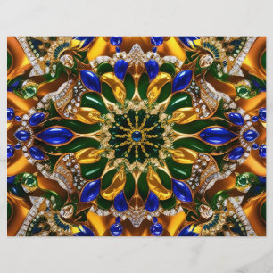 Brevhuvud med brasiliansk Färg design