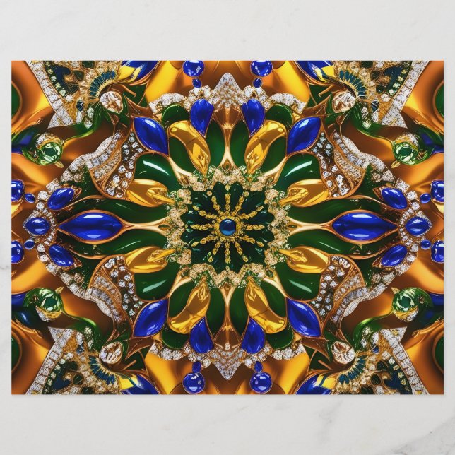 Brevhuvud med brasiliansk Färg design (Framsida)