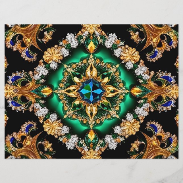 Brevhuvud med brasiliansk Färg design (Framsida)