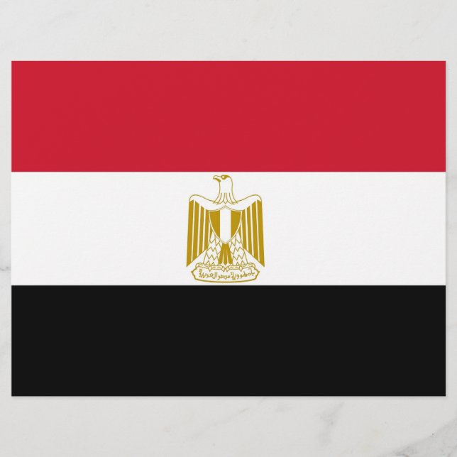 Brevhuvud med Flagga av Egypten (Framsida)