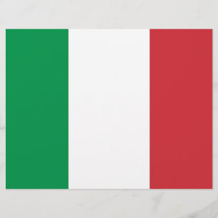 Brevhuvud med Flagga av Italien