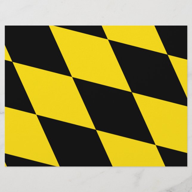 Brevhuvud med Flagga av München, Tyskland (Framsida)