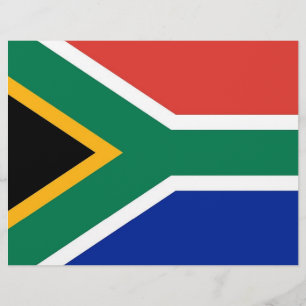 Brevhuvud med Flagga av syd-Afrikan