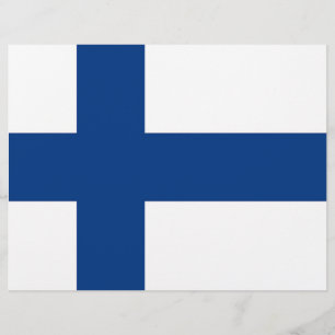 Brevhuvud med Flagga från Finland