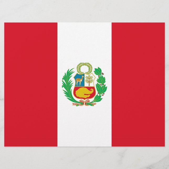 Brevhuvud med Flagga från Peru (Framsida)