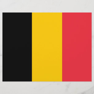 Brevhuvud med Flagga i Belgien