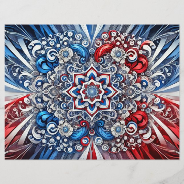 Brevhuvud med Fransk Färg Design (Framsida)