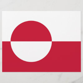 Brevhuvud med Grönlands Flagga