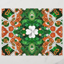 Brevhuvud med Irlands Färg Design