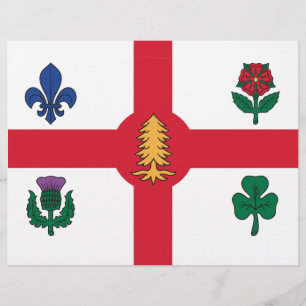 Brevhuvud med Montrealflaggan, Kanada