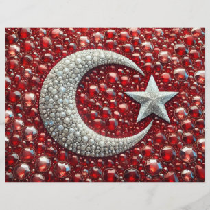 Brevhuvud med turkiskt Färg-mönster