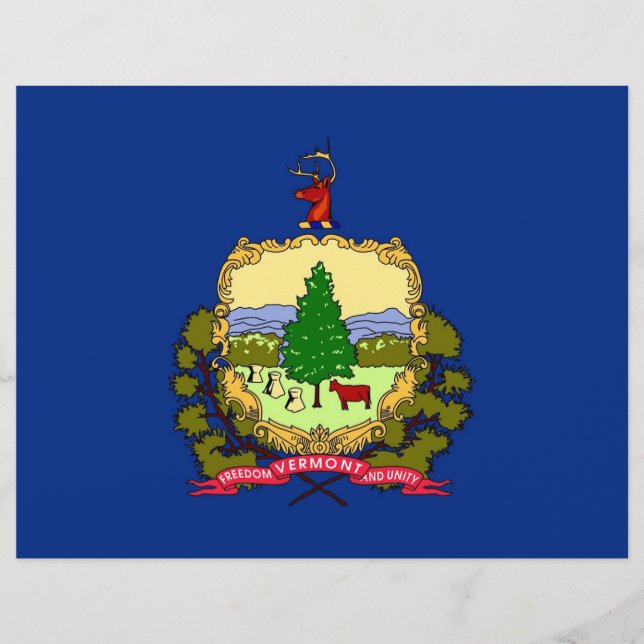Brevhuvud med Vermonts flagga, USA (Framsida)