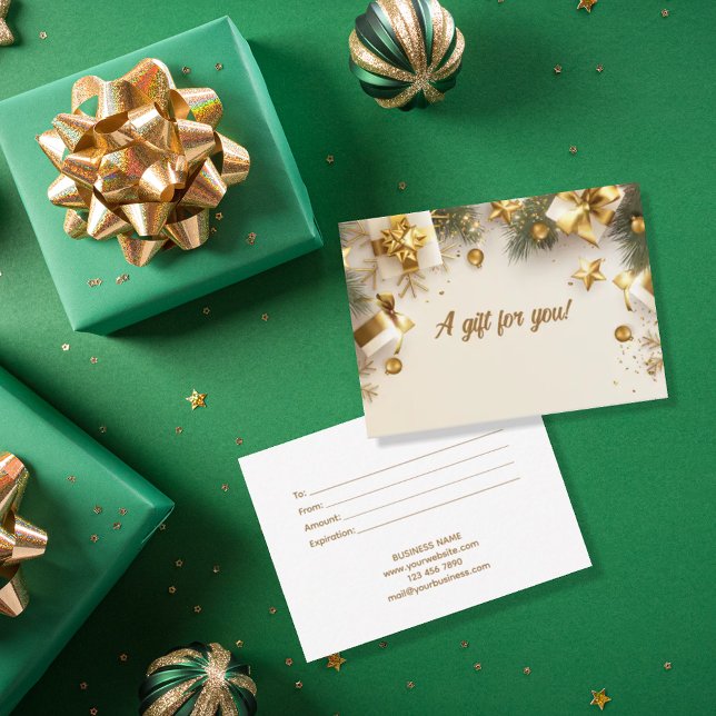 Brevintyg för Business jul-Helgdag Anteckningskort (Skapare uppladdad)