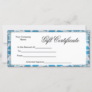 Brevkort för Business Gift-certifikat, rackkort