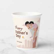 Brevkort för far-dagen - Loving Pappa Moment