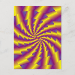 Brevkort för Golden Vår Spiral Vykort