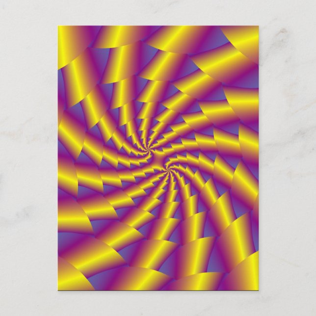 Brevkort för Golden Vår Spiral Vykort (Framsida)