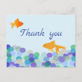 Brevkort för gulfisk Tack Vykort