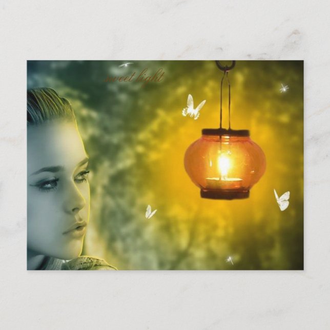 Brevkort för lätta fjärilar vykort (Framsida)