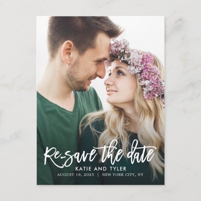 Brevkort för uppdatering av Charm ANPASSNINGSBAR F Vykort (Framsida)