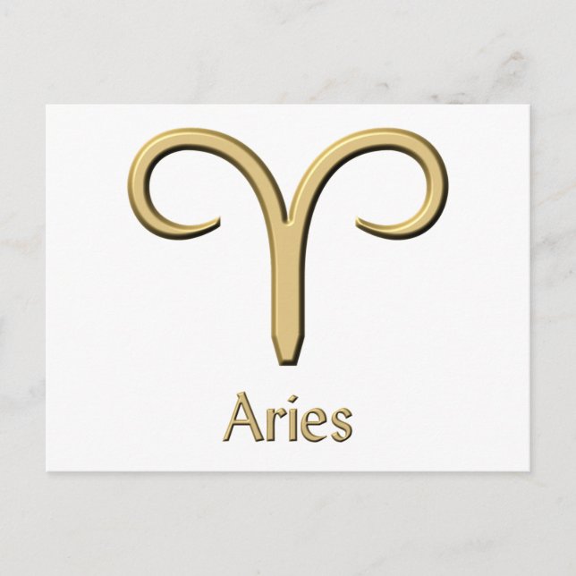 Brevkort från Aries Guld Vykort (Framsida)