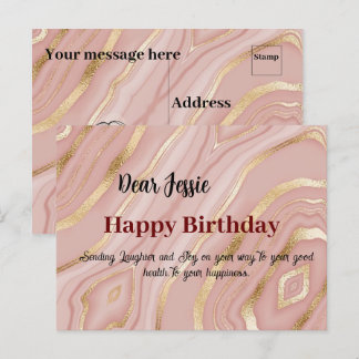 Brevkort från födelsedagen önskemål vykort