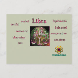 Brevkort från libra zodiac vykort