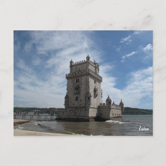 Brevkort från Lissabon - Torre de Belem Vykort (Framsida)