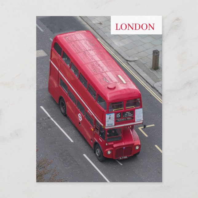 Brevkort från London Red buss Vykort (Framsida)