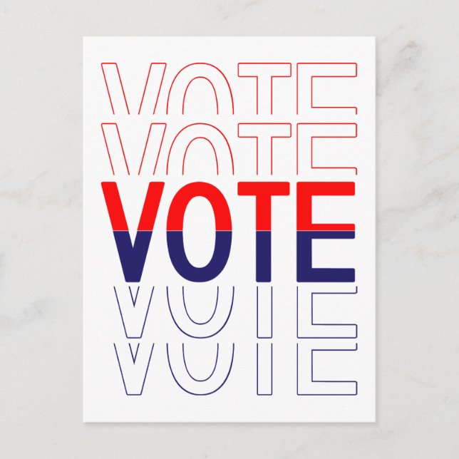 Brevkort till väljare Elegant brevkort till väljar Vykort (Framsida)