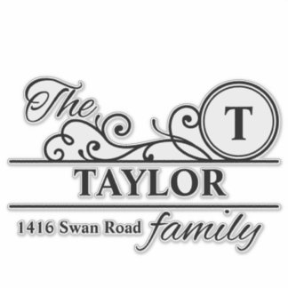 Brevlådans för första Personlig-familjens postlåda Klistermärken