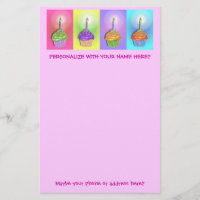 Brevpapper - födelsedagmuffins