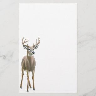 Brevpapper för bock för Whitetailhjort