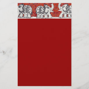 Brevpapper för elefantparad 3