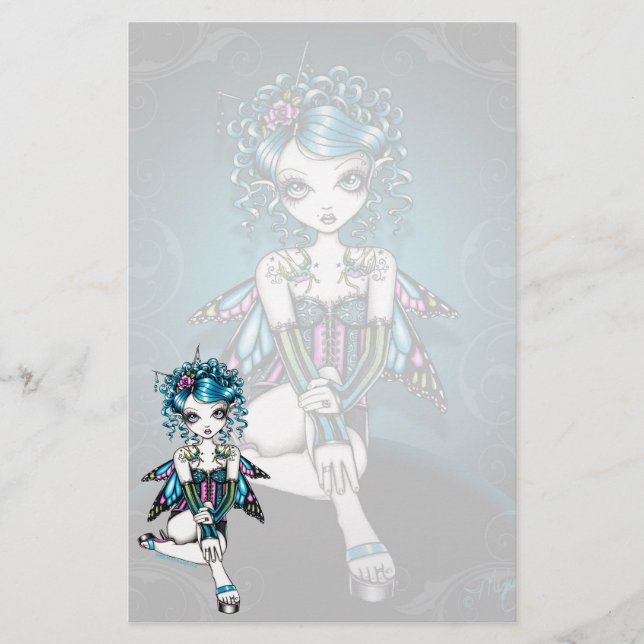 Brevpapper för fe "för Gracie" gotisk Couturesvala (Framsida)