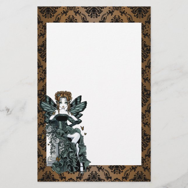 Brevpapper för fe "för Phoebe" gotisk (Framsida)