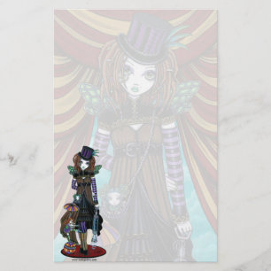 Brevpapper för fe "för pil" Steampunk cirkus